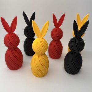 Húsvéti nyuszi (11 cm magas, füllel, csavarható)